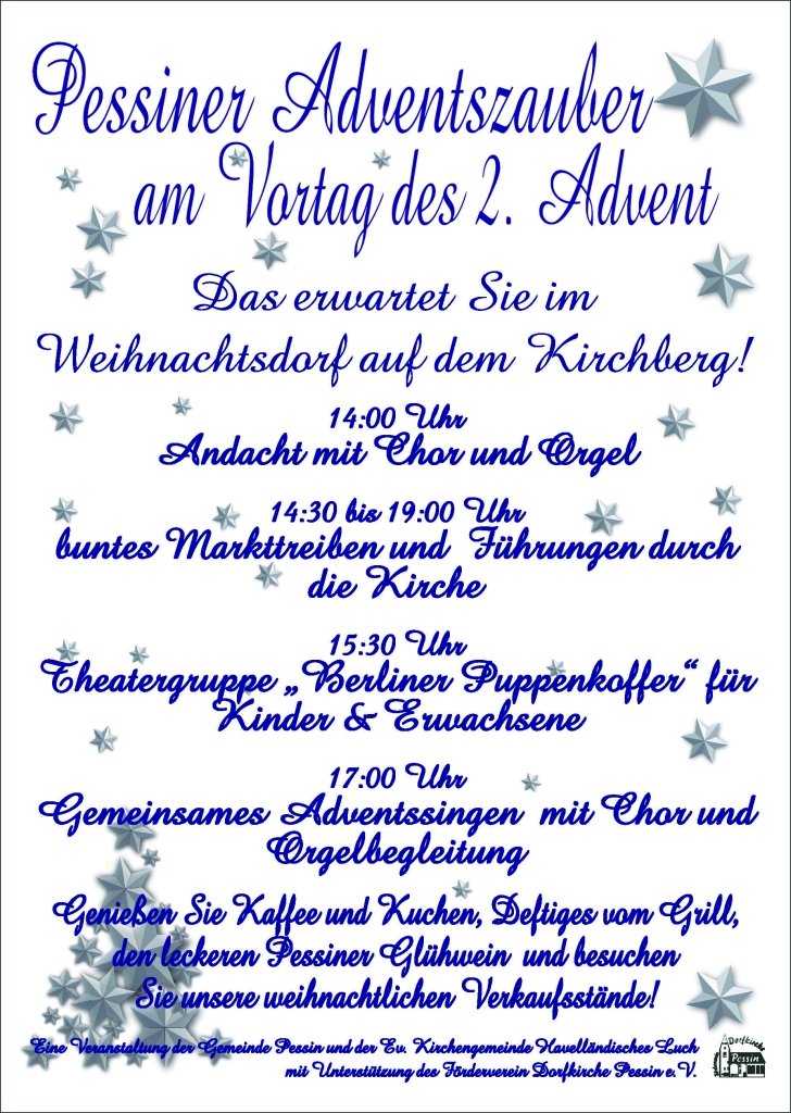 Adventszauber 2023 @ Dorfkirche Pessin